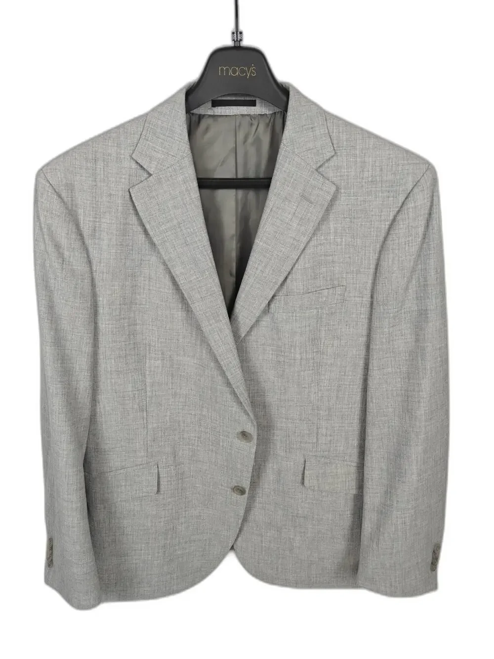 Kenneth Cole New York Men's 48R Light Gray Sport Coat Blazer Stretch Classic Fit